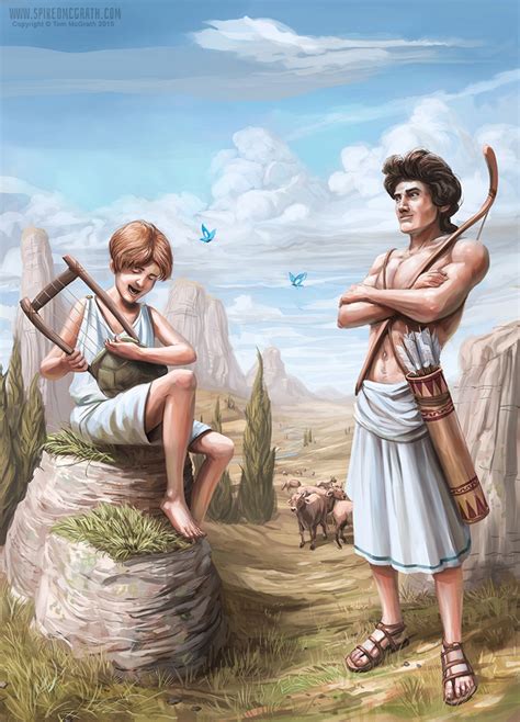 hermes et apollon|apollo and hermes god.